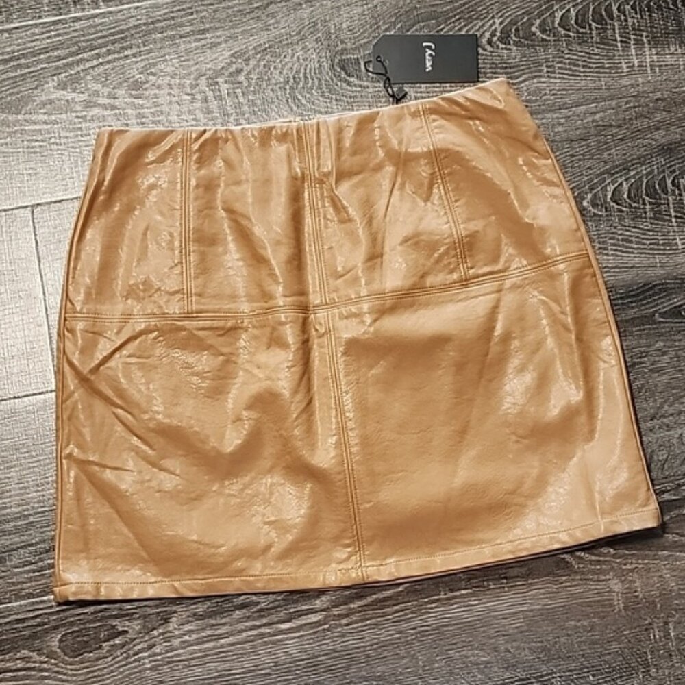 Very J leather Mini Skirt